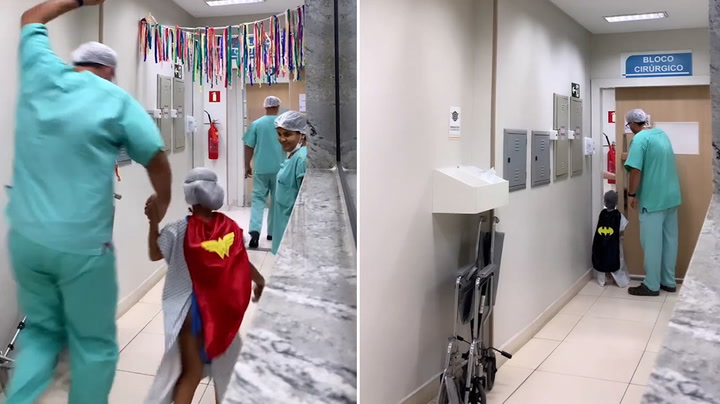 Surgeon transforms sick children into superheroes before they go in for operations