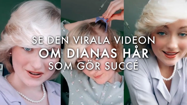 Se den virala videon om Dianas hår som blivit succé