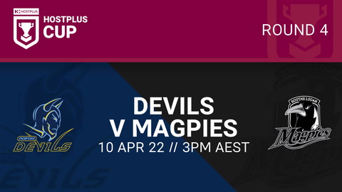 10 April - HPC Round 4 - Norths Devils v Souths Logans Magpies