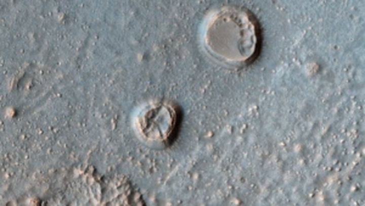 mars planet rover crater