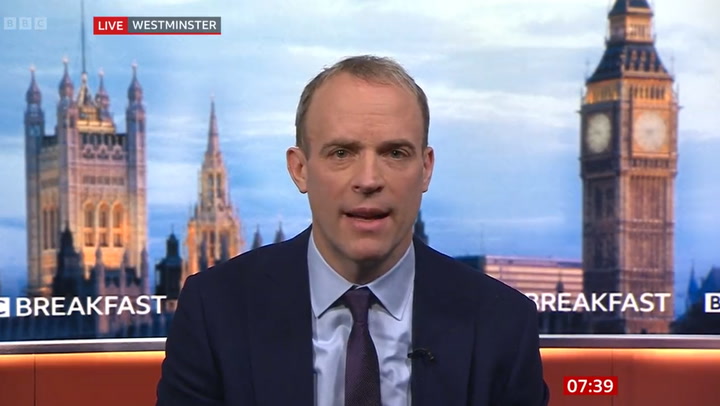 Raab rejects claims of ‘dysfunctional and chaotic’ Afghanistan evacuation