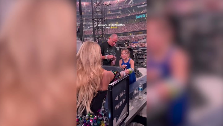 Channing Tatum and daughter exchange friendship bracelets at Taylor Swift concert in sweet video