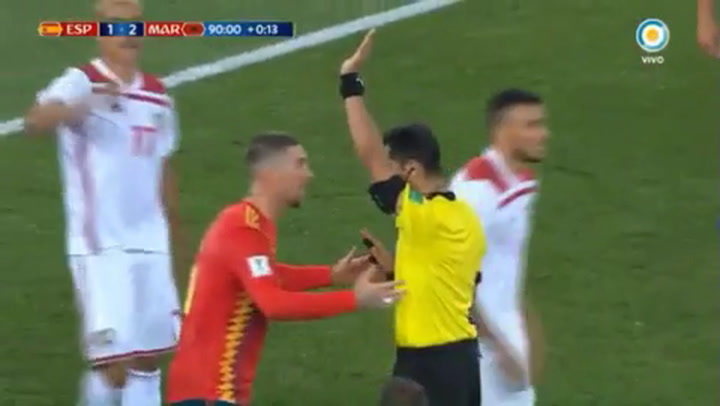 Así fue el gol de España que fue al VAR y empató el partido ante Marruecos - Fuente: Tv Pública