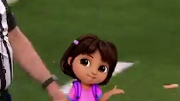 Dora the Explorer explains NFL rules on Super Bowl's Nickelodeon broadcast