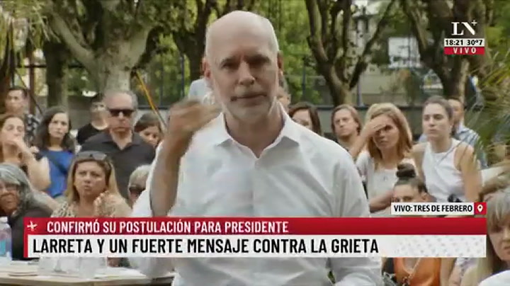 Larreta lanzó su precandidatura: 'No veo posibilidad de acordar con el Kirchnerismo'