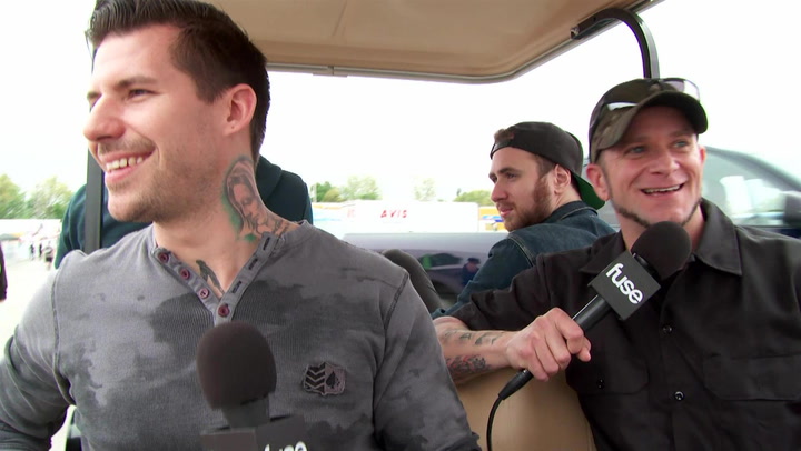 All That Remains Cruise Rock 'N Derby 2016 In A Golf Cart