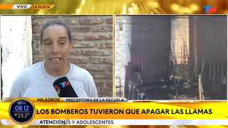 Incendiaron una escuela de La Plata y no saben si van a poder empezar las clases