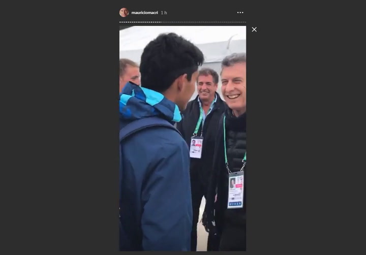 Así fue el paso de Mauricio Macri por la Villa Olímpica - Fuente: Instagram