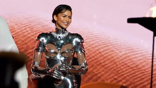 Watch: Zendaya stuns in silver cyborg suit at Dune London premiere