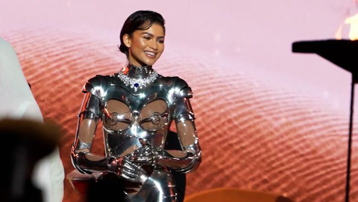 Zendaya stuns in vintage Mugler cyborg suit at Dune sequel London premiere
