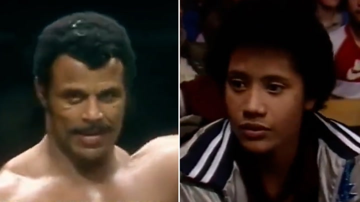 11-year-old Dwayne 'The Rock' Johnson watches father wrestle in resurfaced clip
