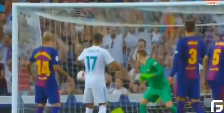 El gol de Asensio para Real Madrid (1-0)