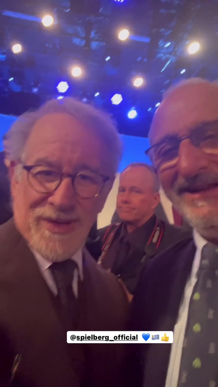 el encuentro entre Gustavo Zerbino y Steven Spielberg