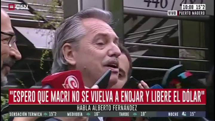 Las repuestas de Alberto Fernández sobre la ausencia de CFK en la campaña - Fuente: A 24