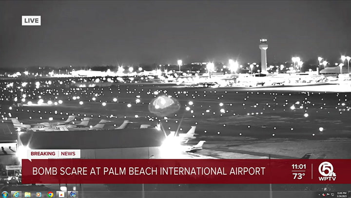 El aeropuerto de Palm Beach fue evacuado por una amenaza de bomba