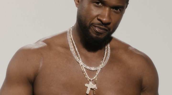 Usher Is Shirtless and Only Wearing SKIMS Underwear in New