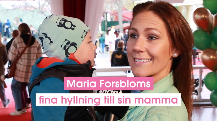 Maria Forsbloms fina hyllning till sin mamma