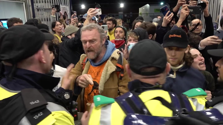 Police remove pro-Palestine protesters from sit-in at Waterloo Station