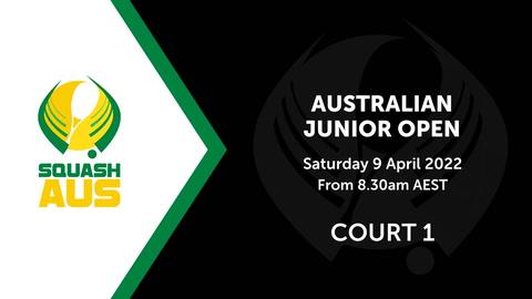 9 April - Australian Junior Open