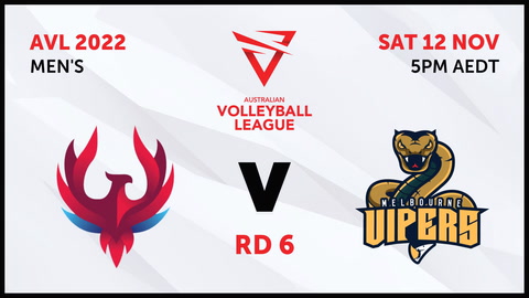 12 November - Australian Volleyball League Mens 2022 - R6 - NSW Phoenix v Melbourne Vipers