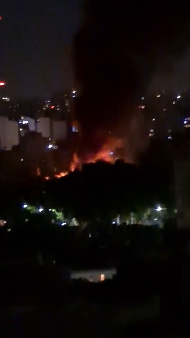 Incendio en un edificio de Villa Ortuzar