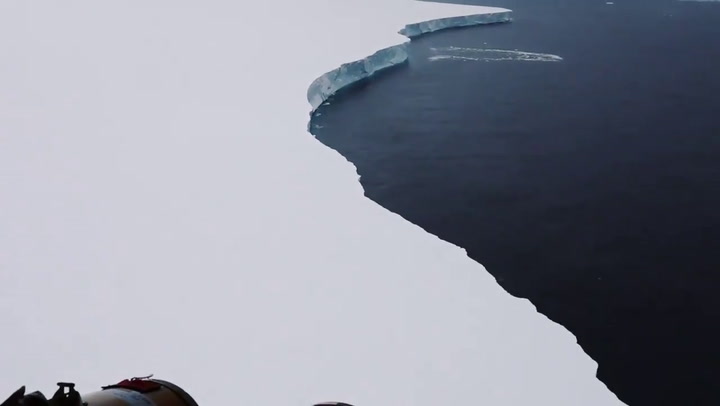 El iceberg más grande del mundo, visto desde el aire