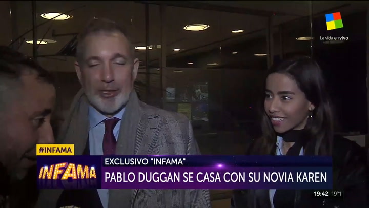 Pablo Duggan habló sobre su casamiento con su novia venezolana - Fuente: América TV
