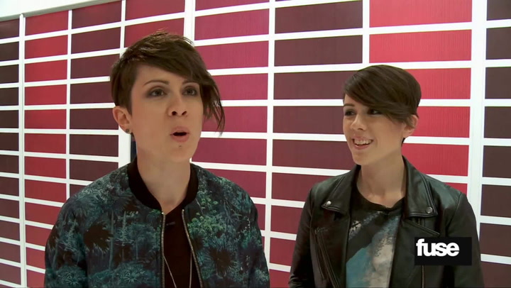 Interviews: Watch the Moment When Tegan and Sara Meet New Kids on the Block