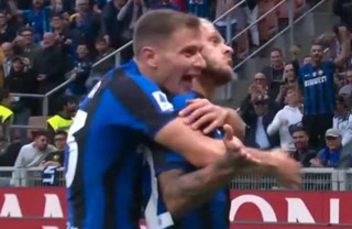 Gol de Di Marco para el 1 a 0 del Inter