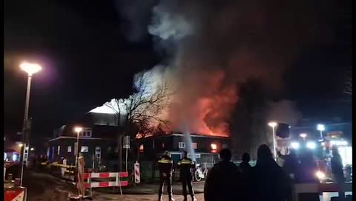 Netherlands: Massive Fire Engulfs Church In Overschie, Rotterdam 2