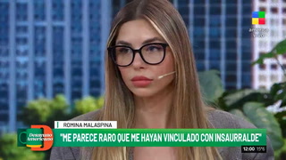 Romina Malaspina habló de los rumores de romance con Martín Insaurralde