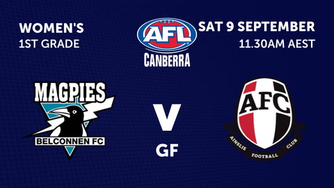 Belconnen Magpies - AFL Canberra Womens v Ainslie Tricolours Football Club - AFL Canberra Women