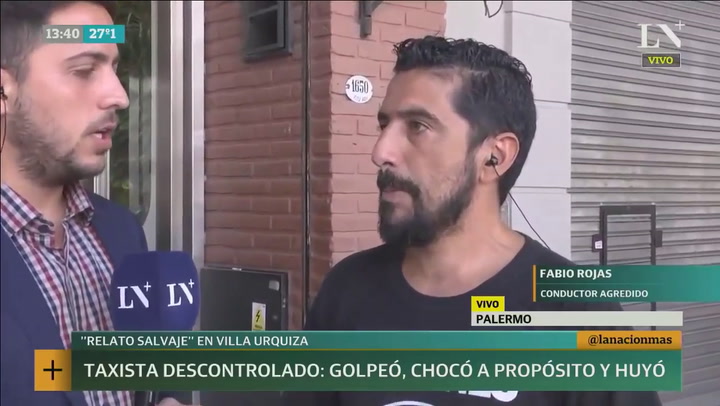 Entrevista exclusiva a Fabio Rojas, el conductor agredido en Villa Urquiza