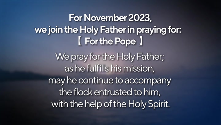 November 2023 - For the Pope