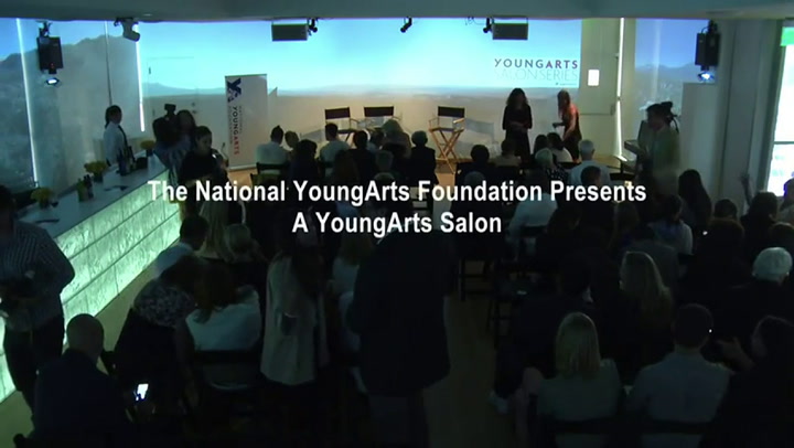 Robert Redford y Sibylle Szaggars Redford en YoungArts Salon - Fuente: Youtube