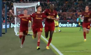 Dybala marcó el 1 a 0 para la Roma