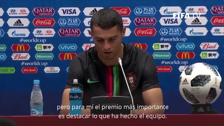 Cristiano Ronaldo comandó a Portugal en el empate ante España  - Fuente: Télam