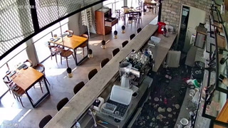 Moment deadly Taiwan earthquake hits captured on restaurant CCTV