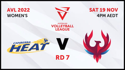 19 November - Australian Volleyball League Womens 2022 - R7 - Canberra Heat v NSW Phoenix