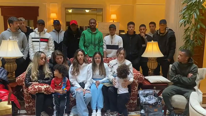 El video de los jugadores brasileños en un hotel de Kiev