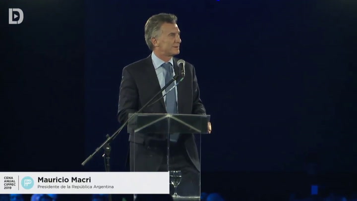 El discurso de Mauricio Macri en la cena anual de Cippec - Fuente: Cippec
