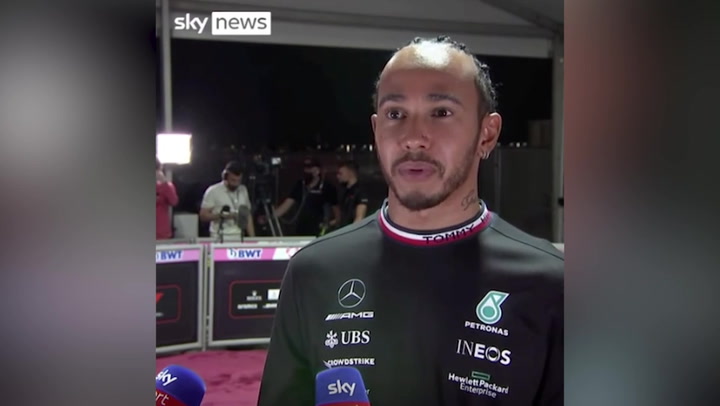 Lewis Hamilton says ‘we need to apply pressure’ on Saudi Arabia over human rights