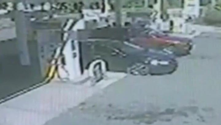 Car stolen in seven seconds from gas station