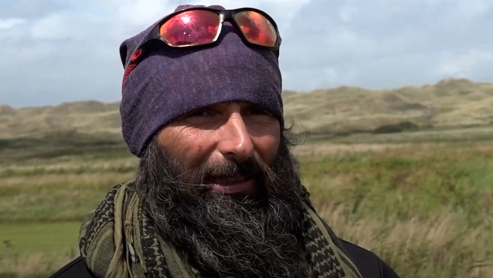 Former British paratrooper finishes years-long walk of the UK coastline