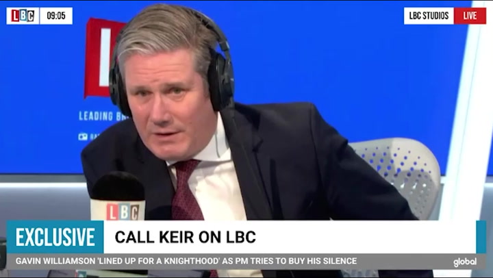 Keir Starmer says ‘no comparison’ between him and Boris Johnson over beer drinking image