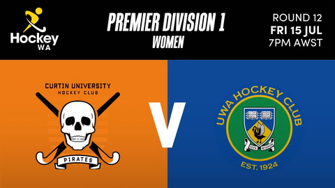 15 July - Hockey WA Premier Div 1 Womens - R12 - Curtin University v UWA Hockey Club