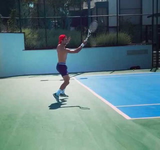 Djokovic estuvo entrenando para jugar el US Open