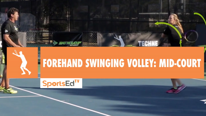 Forehand Swinging Volley/ Mid-Court