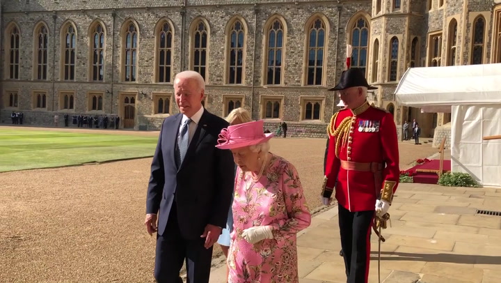 Joe and Jill Biden meet Queen at Windsor Castle