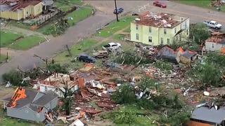 Oklahoma tornado leaves homes flattened as at least three dead